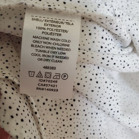 Loft long sleeve blouse NWT white with black dots size XS - Picture 8 of 8